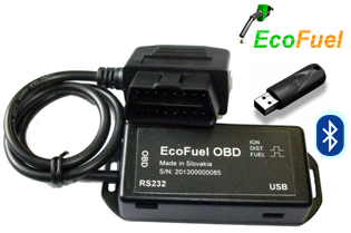 E-OBI Elektronický adaptér s impulzným výstupom skutočnej spotreby paliva 
