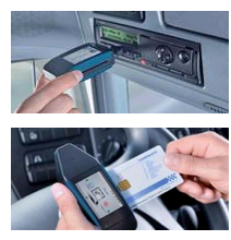 Sťahovanie digitálneho tachografu a karty vodiča pomocou DLKPro TIS-Compact